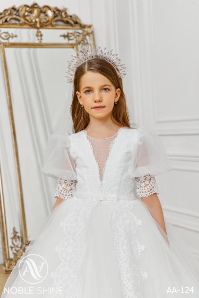 Dress AA-124 from the Royal Flowers collection by Noble Shine