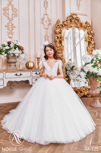 Dress AA-125 from the Royal Flowers collection by Noble Shine