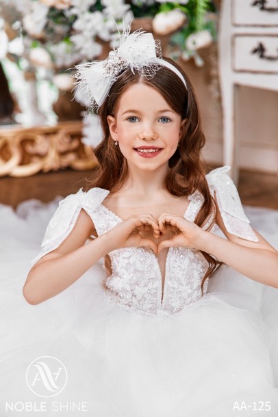 Dress AA-125 from the Royal Flowers collection by Noble Shine