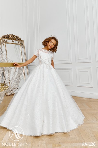 Dress AA-126 from the Royal Flowers collection by Noble Shine