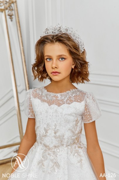 Dress AA-126 from the Royal Flowers collection by Noble Shine