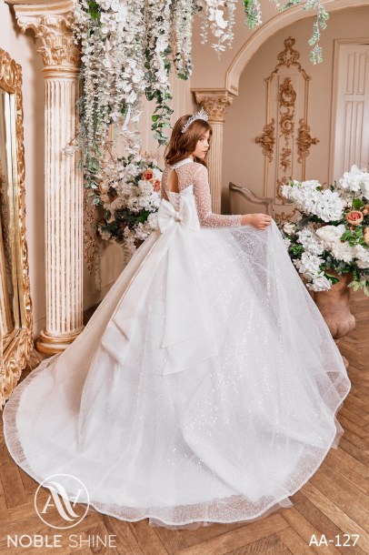 Dress AA-127 from the Royal Flowers collection by Noble Shine