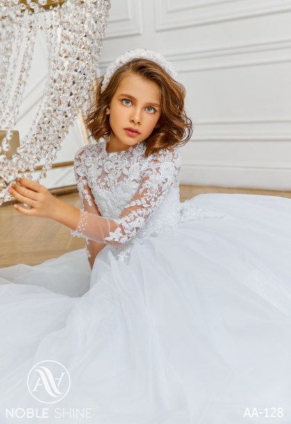 Dress AA-128 from the Royal Flowers collection by Noble Shine