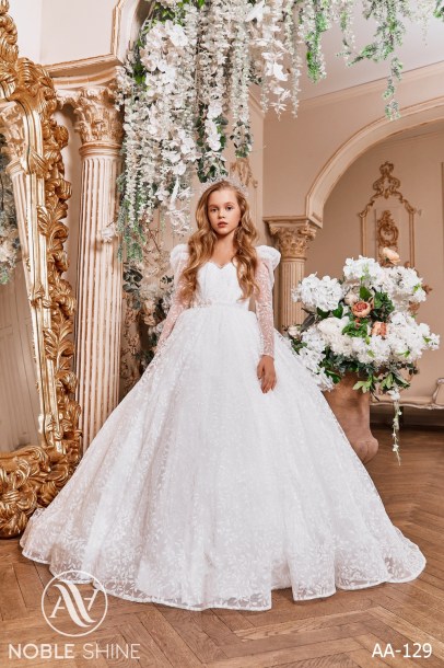 Dress AA-129 from the Royal Flowers collection by Noble Shine