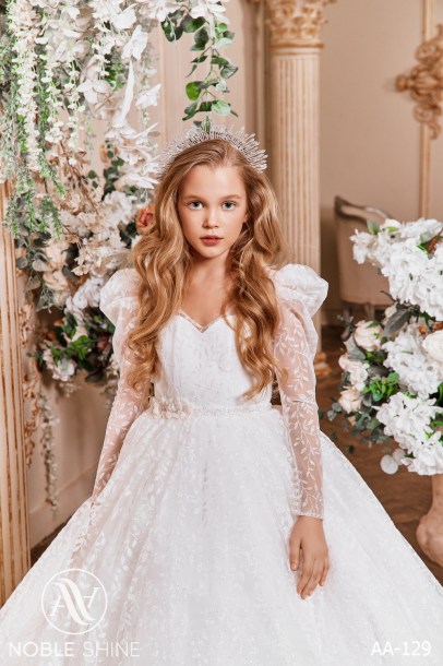 Dress AA-129 from the Royal Flowers collection by Noble Shine