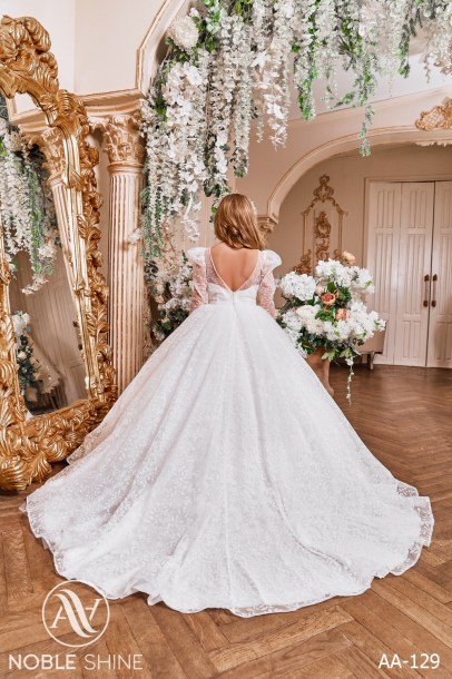 Dress AA-129 from the Royal Flowers collection by Noble Shine