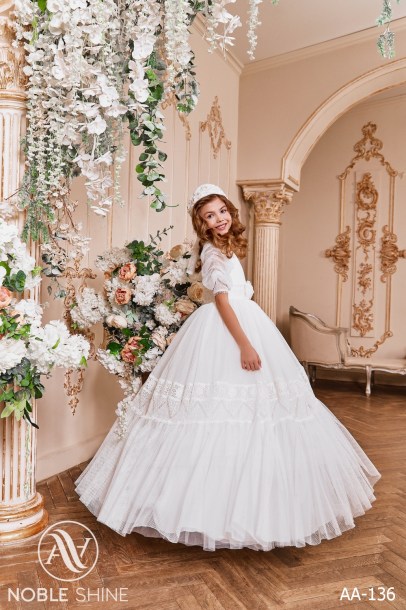 Dress AA-136 from the Royal Flowers collection by Noble Shine