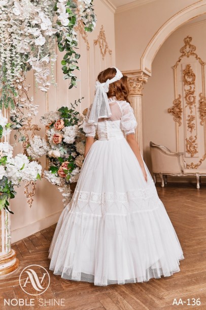 Dress AA-136 from the Royal Flowers collection by Noble Shine