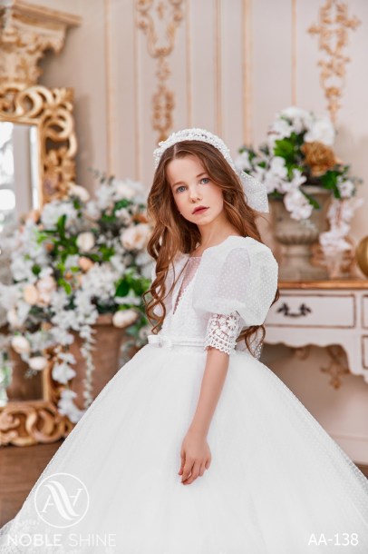Dress AA-138 from the Royal Flowers collection by Noble Shine