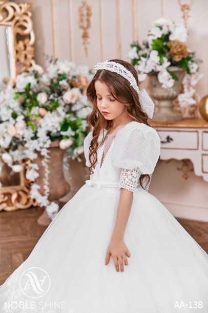 Dress AA-138 from the Royal Flowers collection by Noble Shine