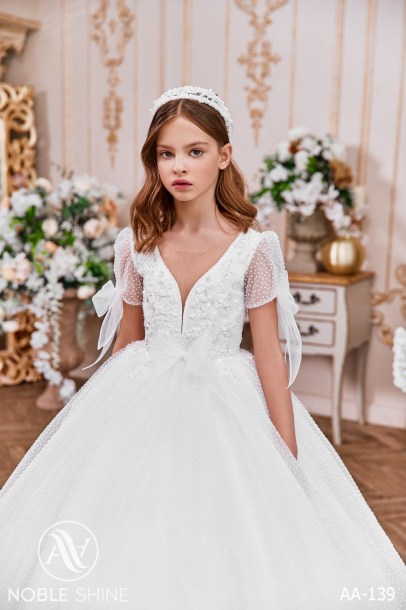 Dress AA-139 from the Royal Flowers collection by Noble Shine