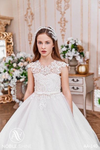 Dress AA-140 from the Royal Flowers collection by Noble Shine
