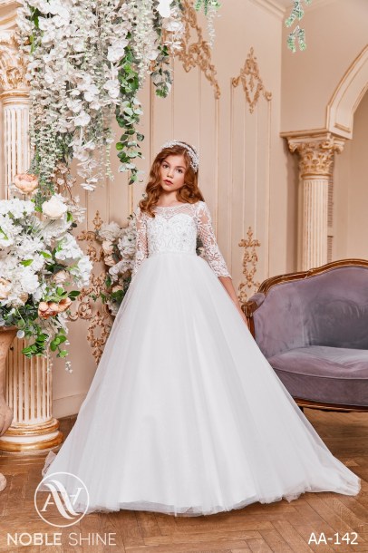 Dress AA-142 from the Royal Flowers collection by Noble Shine