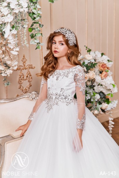 Dress AA-143 from the Royal Flowers collection by Noble Shine