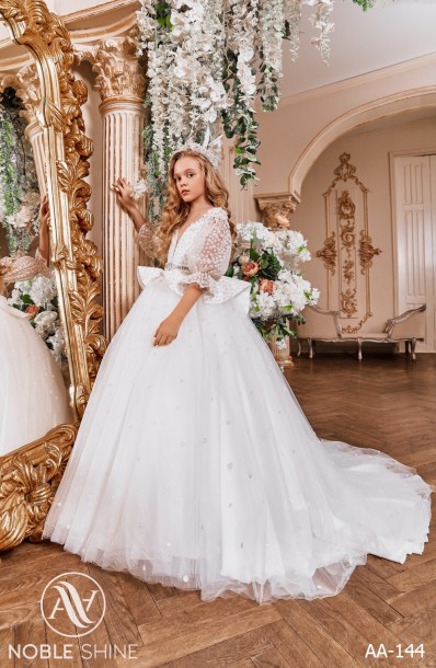 Dress AA-144 from the Royal Flowers collection by Noble Shine