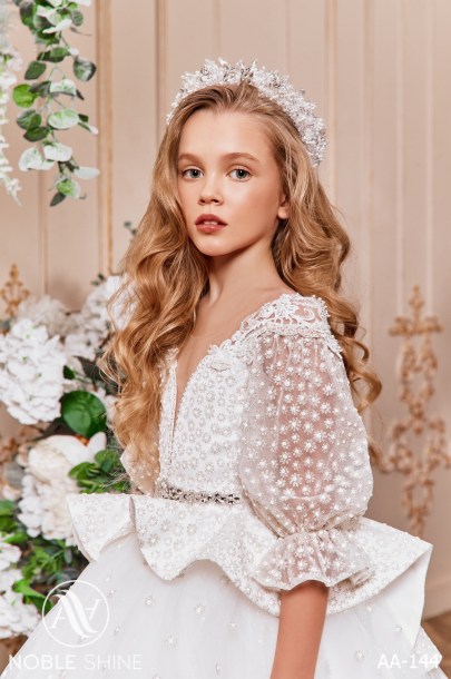 Dress AA-144 from the Royal Flowers collection by Noble Shine