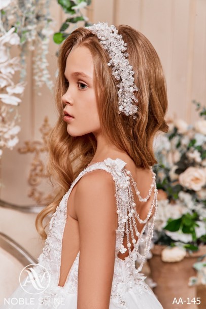 Dress AA-145 from the Royal Flowers collection by Noble Shine
