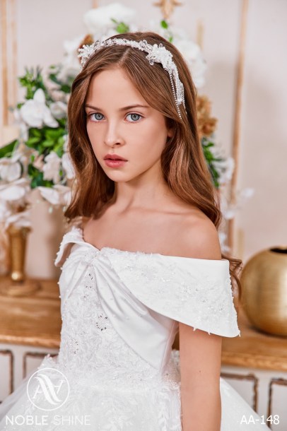 Dress AA-148 from the Royal Flowers collection by Noble Shine