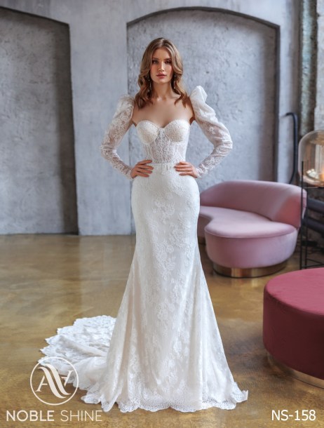 Dress NS-158 from the Felicity collection by Noble Shine