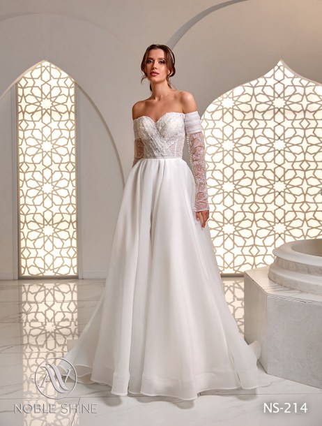 Dress NS-214 from the Honeymoon collection by Noble Shine