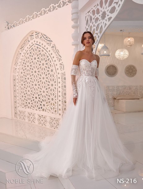 Dress NS-216 from the Honeymoon collection by Noble Shine