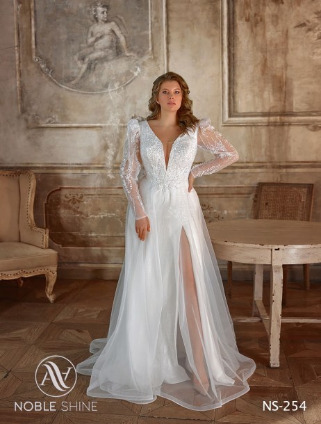 Dress NS-254 from the Grand feel - Plus size collection by Noble Shine