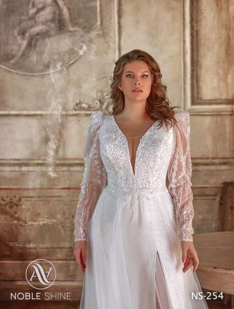 Dress NS-254 from the Grand feel - Plus size collection by Noble Shine