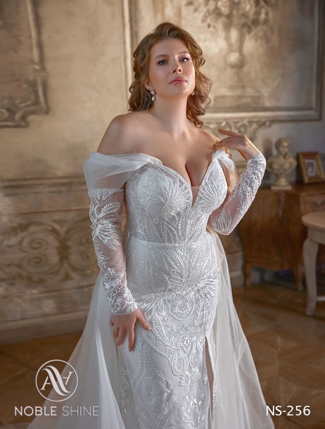 Dress NS-256 from the Grand feel - Plus size collection by Noble Shine
