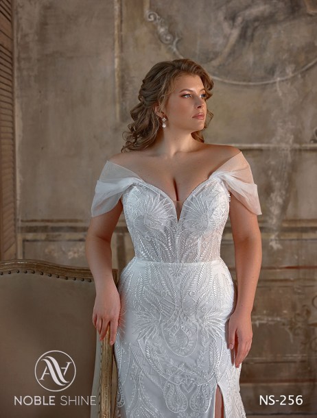 Dress NS-256 from the Grand feel - Plus size collection by Noble Shine