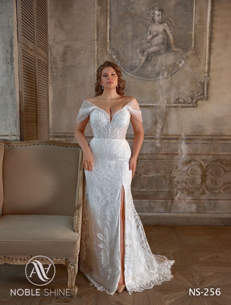Dress NS-256 from the Grand feel - Plus size collection by Noble Shine