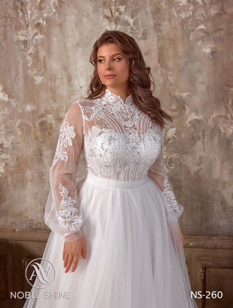 Dress NS-260 from the Grand feel - Plus size collection by Noble Shine