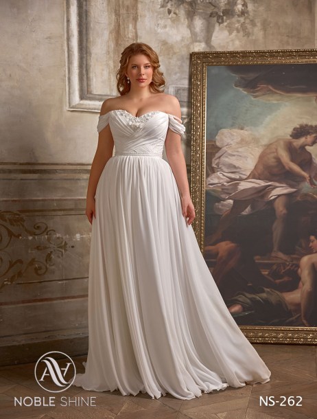 Dress NS-262 from the Grand feel - Plus size collection by Noble Shine