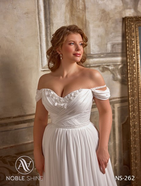 Dress NS-262 from the Grand feel - Plus size collection by Noble Shine