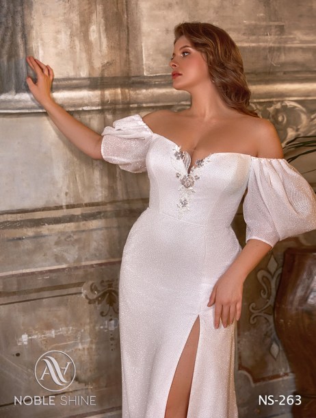 Dress NS-263 from the Grand feel - Plus size collection by Noble Shine