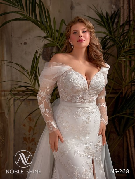 Dress NS-268 from the Grand feel - Plus size collection by Noble Shine