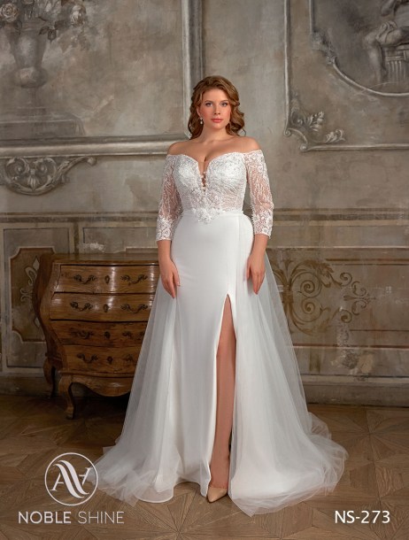 Dress NS-273 from the Grand feel - Plus size collection by Noble Shine