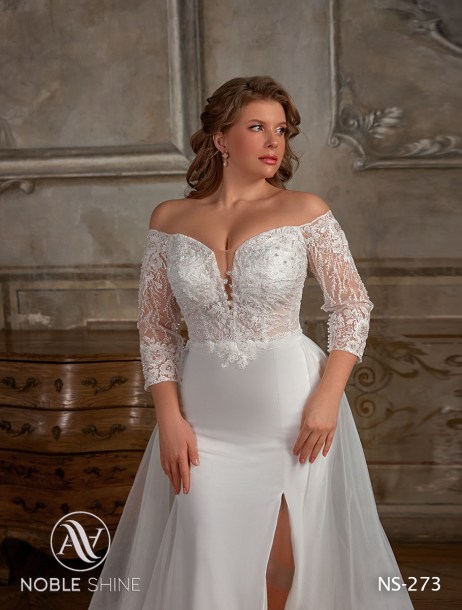 Dress NS-273 from the Grand feel - Plus size collection by Noble Shine