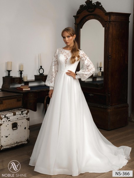 Wedding dress NS-366 from the Nova Fenix collection by Noble Shine