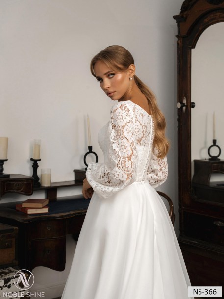 Wedding dress NS-366 from the Nova Fenix collection by Noble Shine