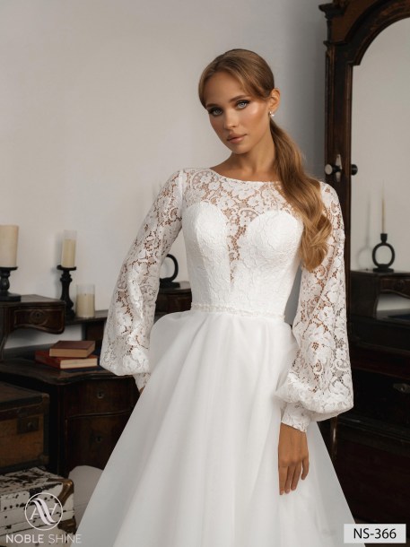 Wedding dress NS-366 from the Nova Fenix collection by Noble Shine