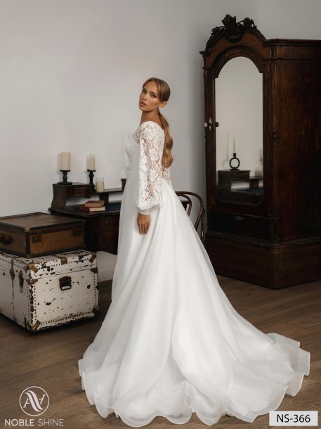 Wedding dress NS-366 from the Nova Fenix collection by Noble Shine