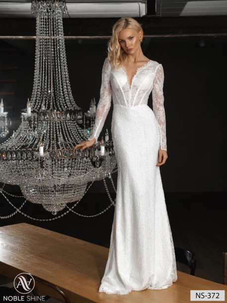 Wedding dress NS-372 from the Nova Fenix collection by Noble Shine