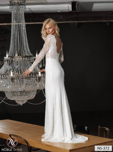 Wedding dress NS-372 from the Nova Fenix collection by Noble Shine