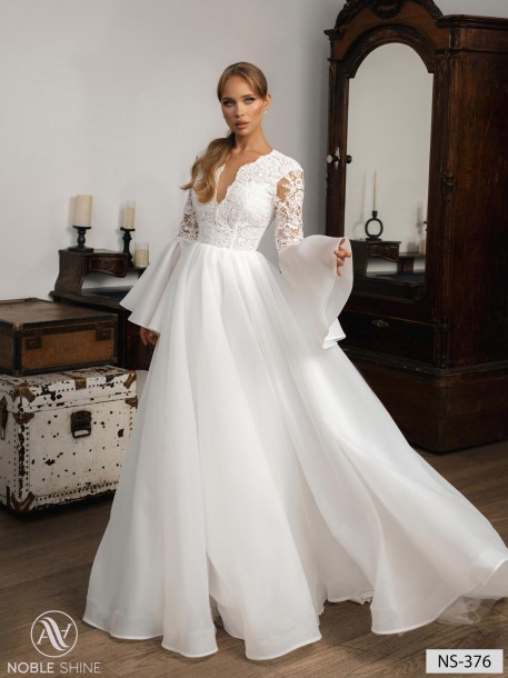 Wedding dress NS-376 from the Nova Fenix collection by Noble Shine