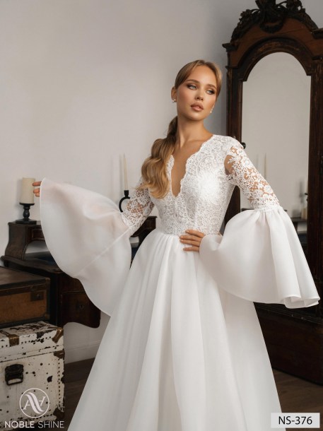 Wedding dress NS-376 from the Nova Fenix collection by Noble Shine
