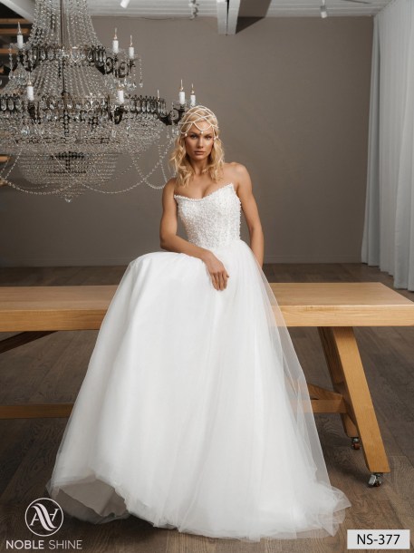 Wedding dress NS-377 from the Nova Fenix collection by Noble Shine
