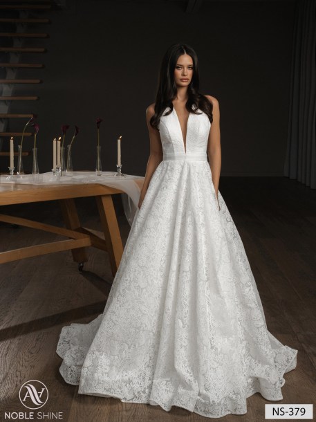 Wedding dress NS-379 from the Nova Fenix collection by Noble Shine