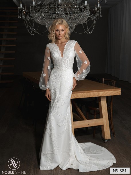 Wedding dress NS-381 from the Nova Fenix collection by Noble Shine