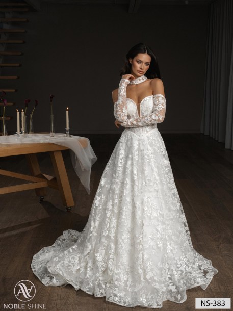 Wedding dress NS-383 from the Nova Fenix collection by Noble Shine