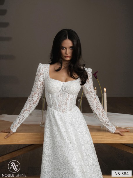 Wedding dress NS-384 from the Nova Fenix collection by Noble Shine